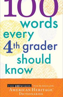 100 Words Every 4th Grader Should Know