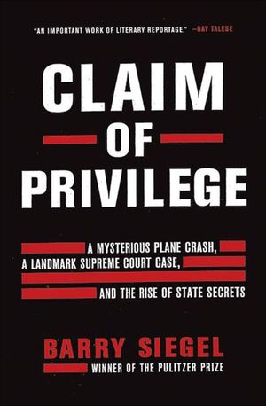 Buy Claim of Privilege at Amazon