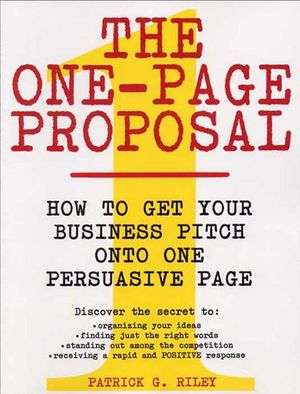 Buy The One-Page Proposal at Amazon