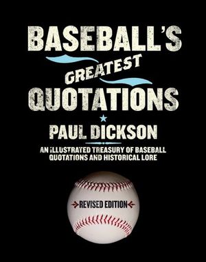 Buy Baseball's Greatest Quotations at Amazon