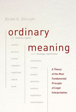Buy Ordinary Meaning at Amazon