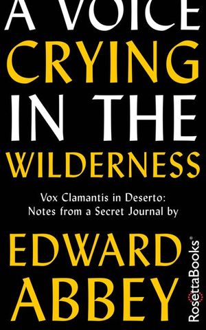 A Voice Crying in the Wilderness