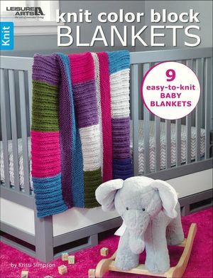 Knit Color Block Blankets