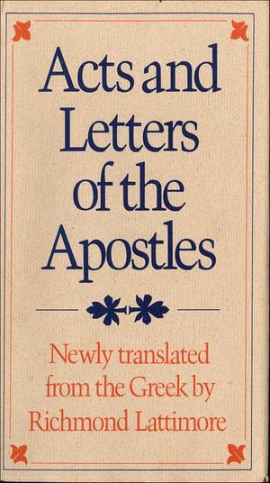 Acts and Letters of the Apostles