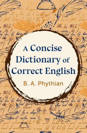 Buy A Concise Dictionary of Correct English at Amazon