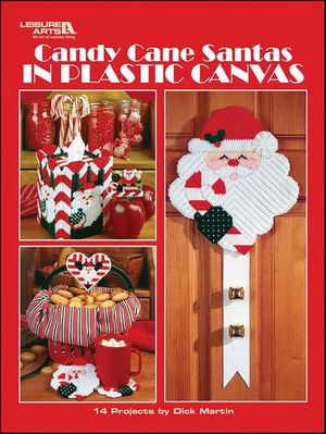Candy Cane Santas in Plastic Canvas