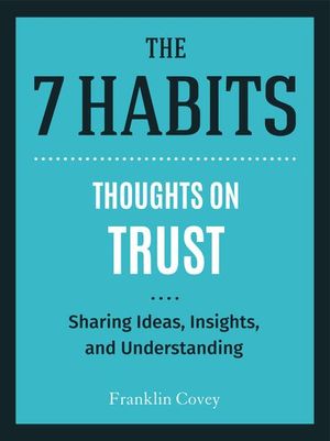 Buy Thoughts on Trust at Amazon