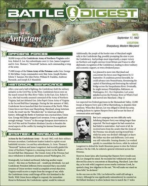 Battle Digest: Antietam