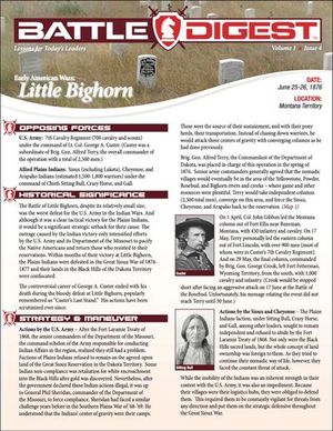 Buy Battle Digest: Little Bighorn at Amazon