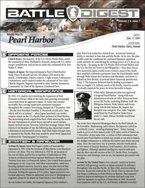 Battle Digest: Pearl Harbor